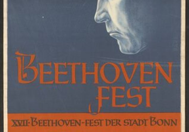 Plakat zum Beethovenfest 1949, nach einem Entwurf von Theodor Pape (DA10/9767).